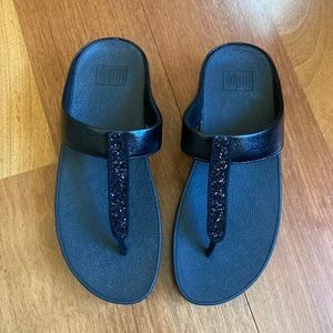 Fitflop fino glitzy black (size 5)